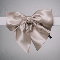 Silk hair clip with bow