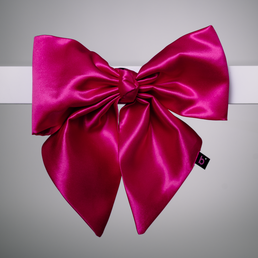 Silk hair clip with bow