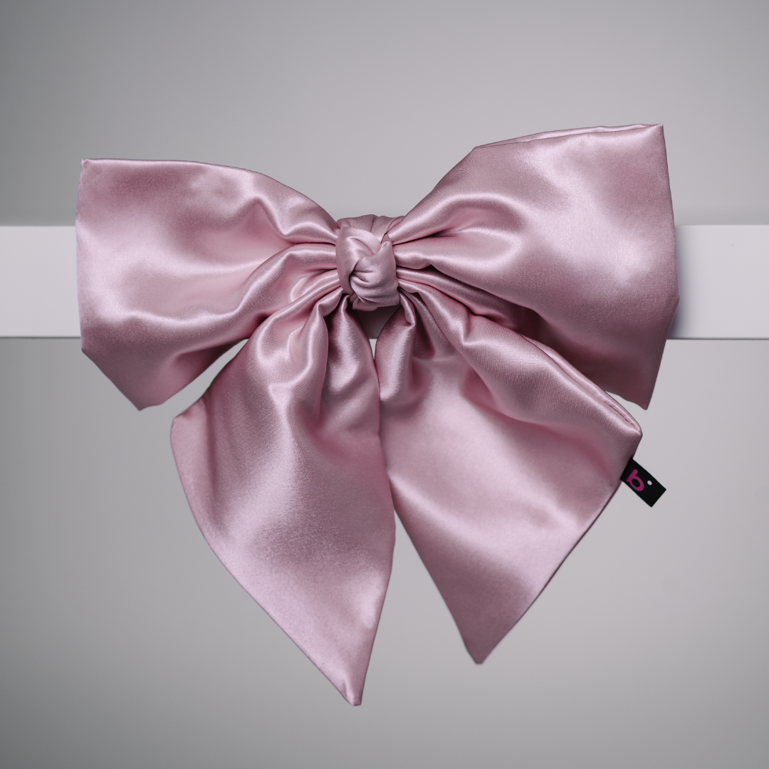 Silk hair clip with bow