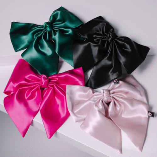 Silk hair clip with bow